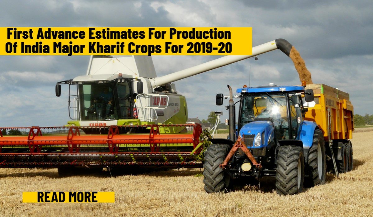 First Advance Estimates of production of major Kharif crops for 2019-20